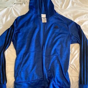 Adidas track jacket royal blue